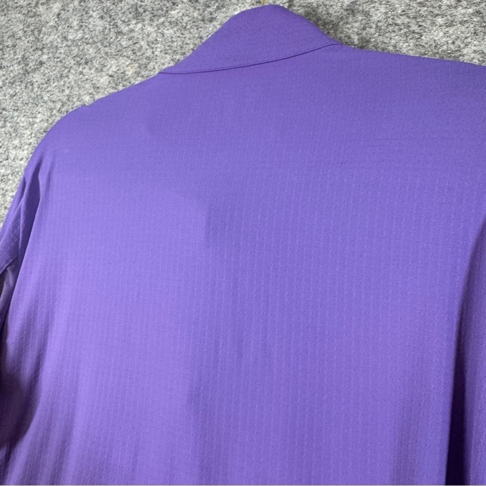 IBKUL Purple Quarter Zip Pullover XL UPF 50+ Golf Athletic Pickleball Top - Picture 15 of 16